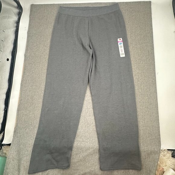 NEW! Fruit of The Loom Eversoft Fleece Pants 2XL Cotton Blend Gray Sweatpants - Picture 3 of 12